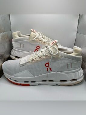 On Running Cloudnova 2 Athletic Shoes Sneakers Women's Size 9.5 US White Flame